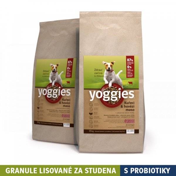 Yoggies s kuřecím a hovězím masem 30kg