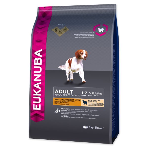 Eukanuba Adult Small & Medium Lamb & Rice 1 kg
