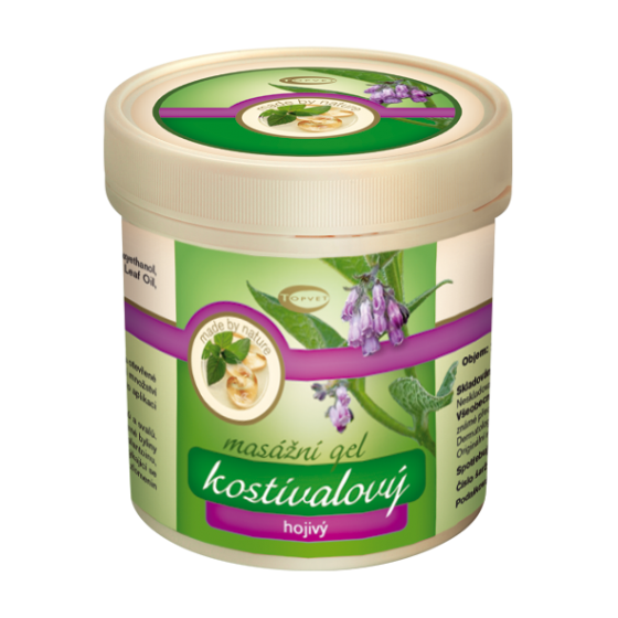 Kostivalový masážní gel TOPVET 500ml