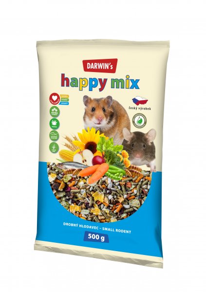DARW. drobný hlodavec happy mix 500 g