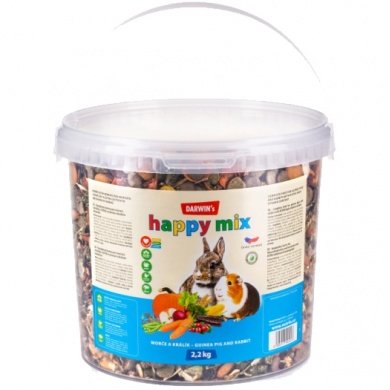 Darwin´s morče, králík happy mix 2,2 kg