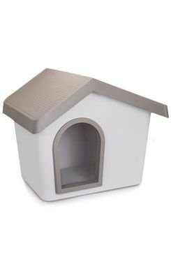 Bouda pro psa plastová šedá 53x46x47,6cm IMAC