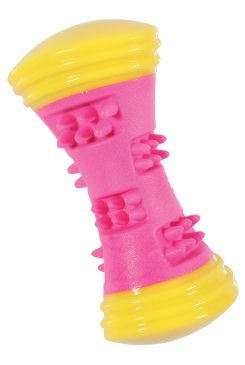 Hračka pes TPR SUNSET činka 16cm růžová Zolux
