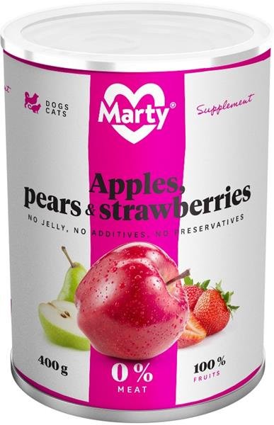 MARTY konz. pro psy a kočky - příkrm ovocný 400 g