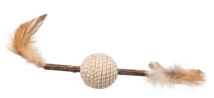 Kousací tyčinka MATATABI a kulička s peřím přírodní produkt