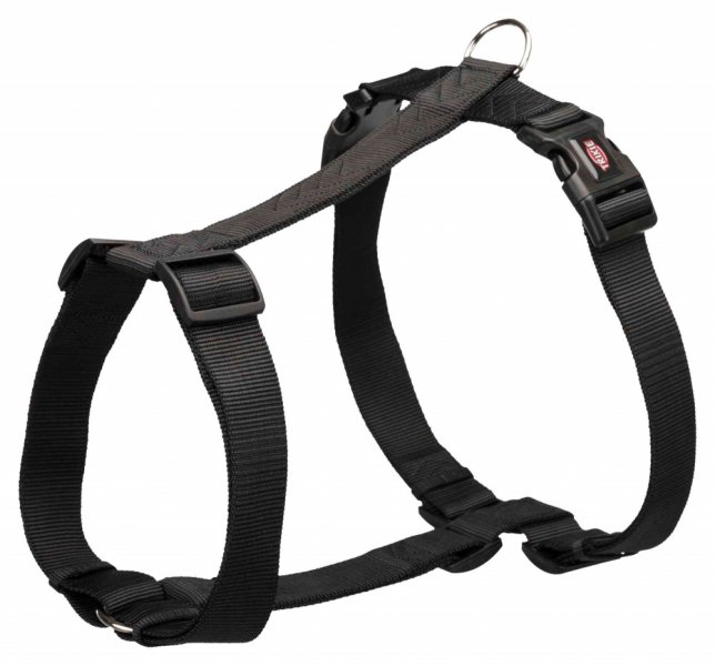 PREMIUM H-postroj - černý XL-XXL:hruď:85-130cm/38mm