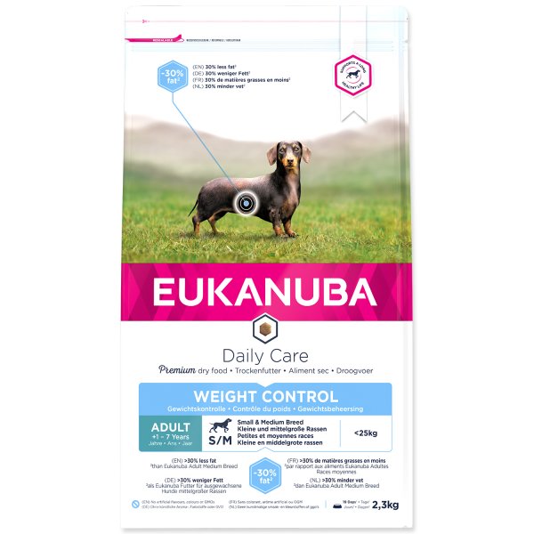 Eukanuba Adult Weight Control Medium Breed 2,3 kg