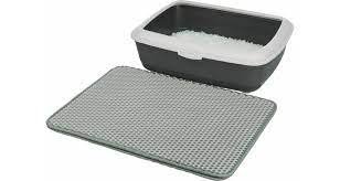 Podložka před kočičí WC, EVA, 40x55cm, šedá