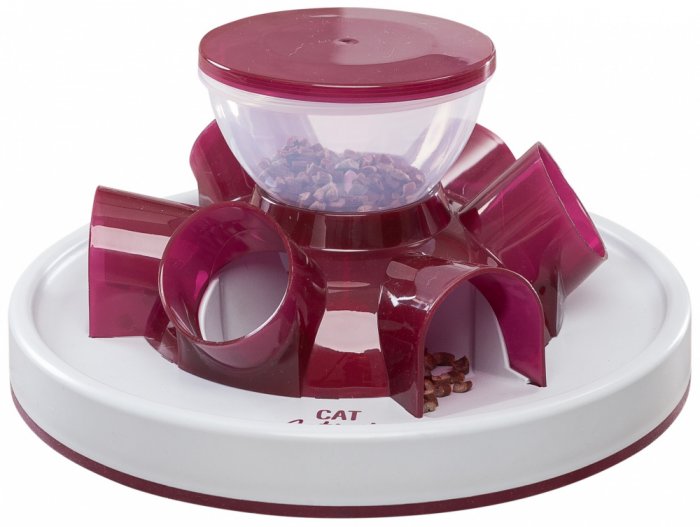 Cat Activity Tunnel Feeder - krmítko s tunýlky, ø 28 × 14 cm