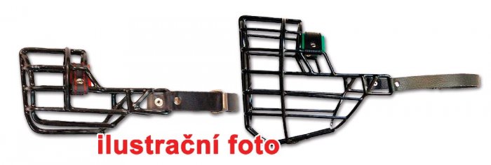 Náhubek kovový Kokršpaněl fena, chrom 70 x 60 x 80 mm