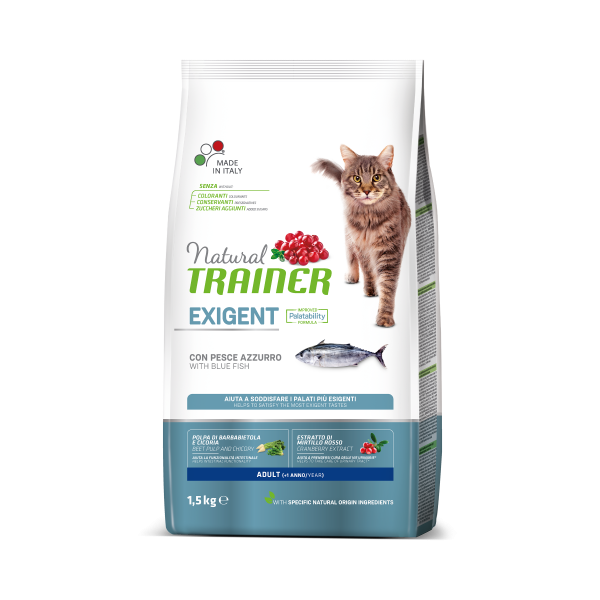 Trainer Natural Cat Exigent mořská ryba 1,5kg