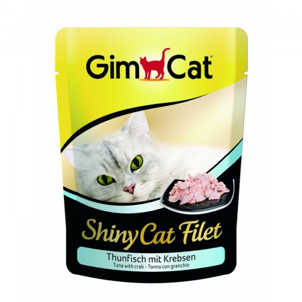Kapsička SHINY CAT tunak+krab 70g