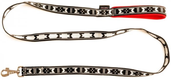 Vodítko nylon - červ. rukojeť ManMat 180cm