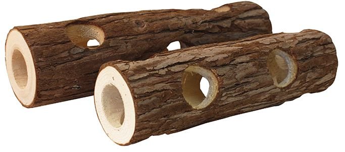 Dekorace přírodní - tunel dřevo s kůrou S Komodo 15x6x6cm