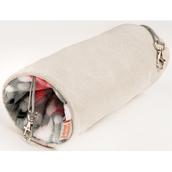 Tunel dr.savec závěsný M, fleece lišky 10x10x25cm