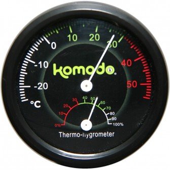 Teploměr a vlhkoměr kombinovaný analogový Komodo 7,5x7,5cm