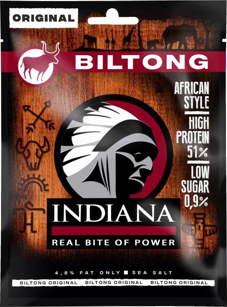 INDIANA Biltong hovězí, Original, 25g