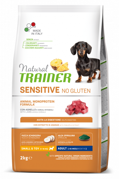 Trainer Natural Sensitive No gluten Adult Mini jehněčí 2kg