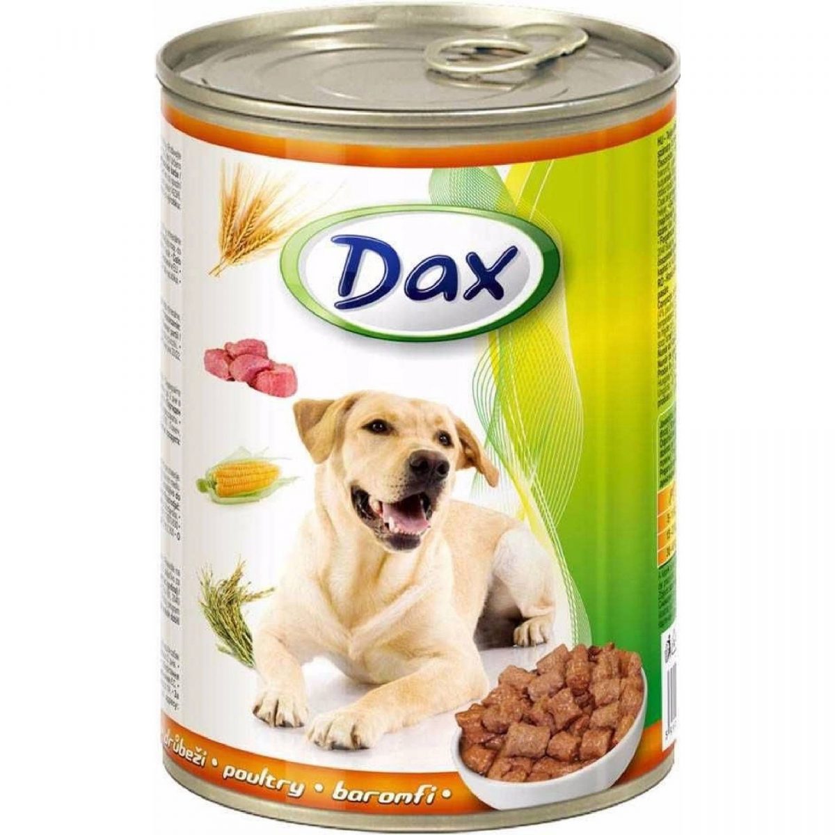 Dax Dog kousky drůbeží, konzerva 415 g