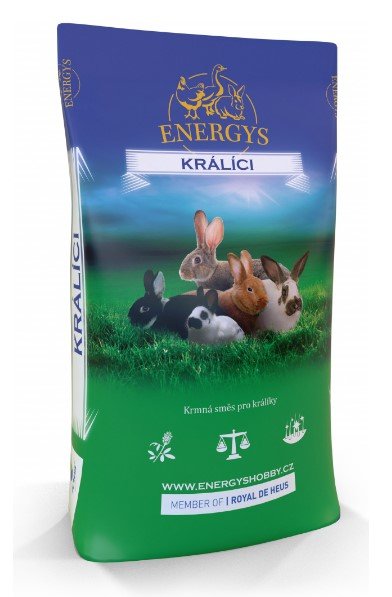 ENERGYS Králík Klasik (bez kokc,výkrm) 25kg