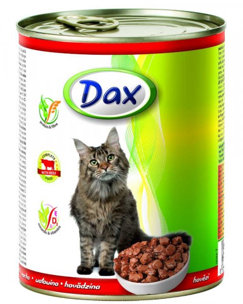 DAX kousky CAT 830g HOVĚZÍ