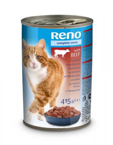 RENO kousky CAT HOVĚZÍ 415g