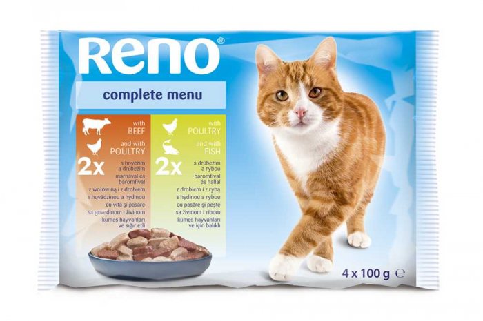 RENO kapsa CAT 4-pack 100g