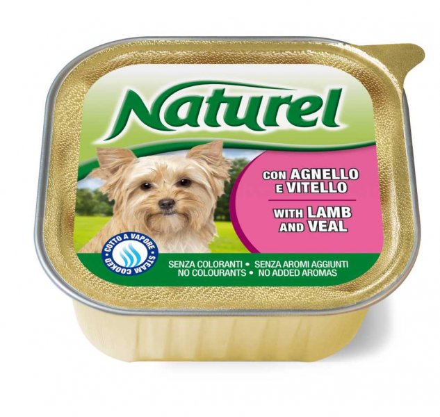 Naturel dog vanička Lamb&Veal 150g