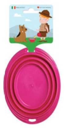 Cestovní miska silikonová skládací ovál 1 l