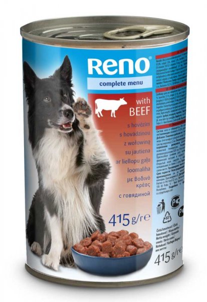 RENO kousky DOG HOVĚZÍ 415g