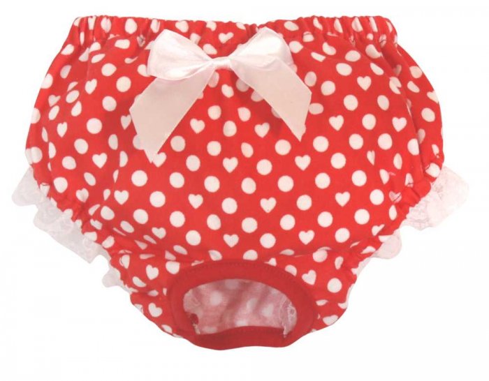 HARA kalhotky  ČERVENÉ PUNTÍKY XS 20/25cm