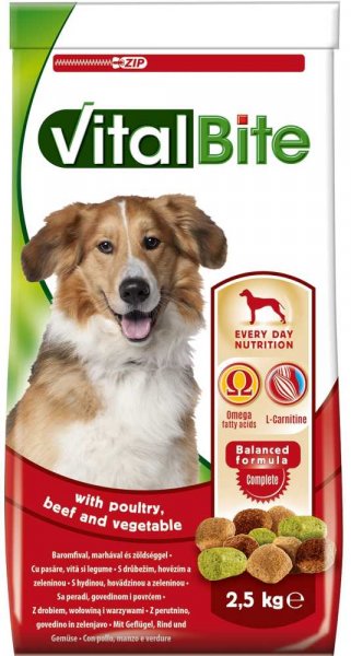 Vitalbite granule pes drůbeží+hovězí 2,5kg