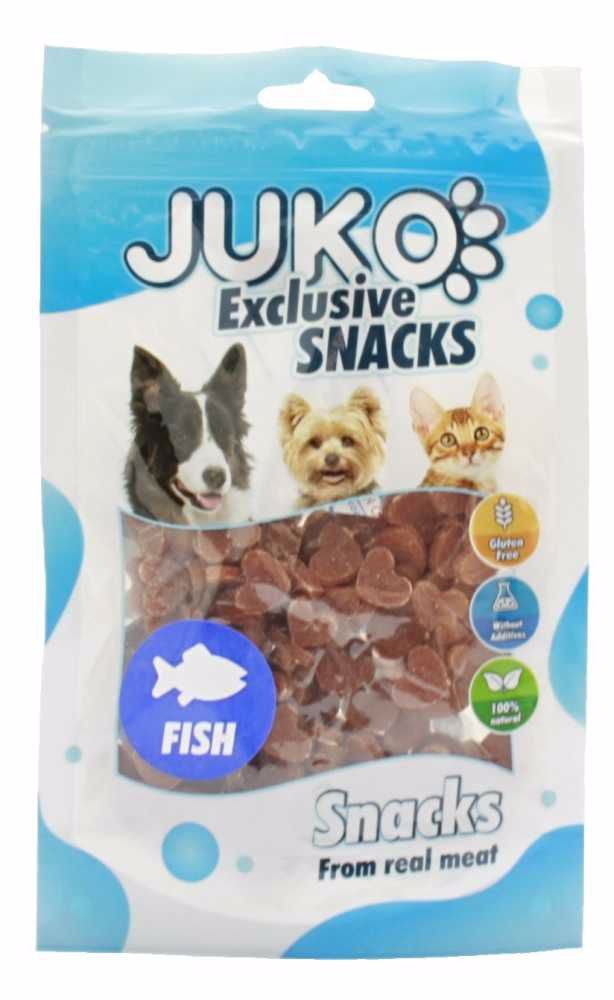 JUKO SNACKS Salmon in heart shape 70g