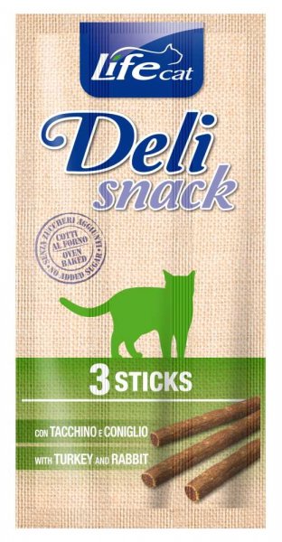 Lifecat Deli Snack Turkey&Rabbit Sticks 15g (3x5g)