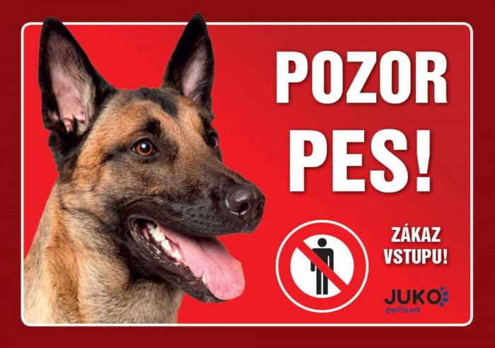 cedulka PLAST - BELGICKÝ OVČÁK MALINOIS