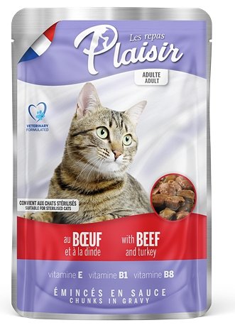 Plaisir Cat hovězí + krůtí 100 g