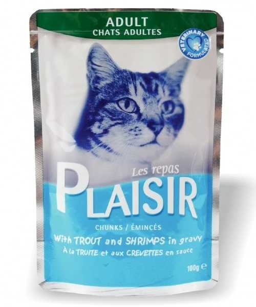 Plaisir Cat pstruh + krevety 100 g