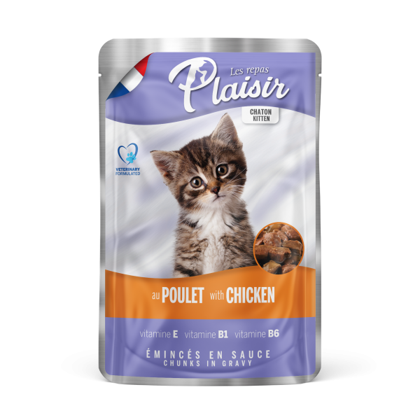 Plaisir Cat Kitten kuřecí 100 g
