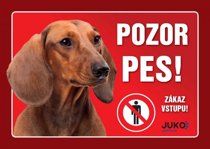 Cedulka plast JEZEVČÍK hladkosrstý hnědý