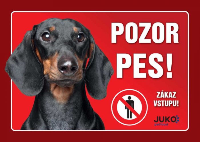 cedulka PLAST - JEZEVČÍK hladkosrstý černý