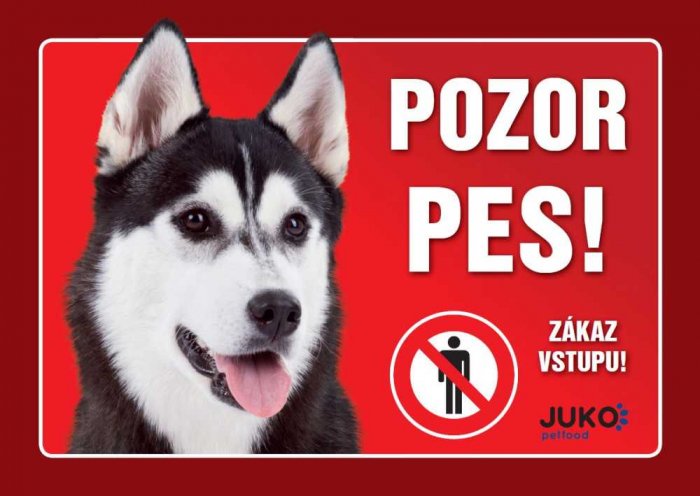 Cedulka plast HUSKY/MALAMUT