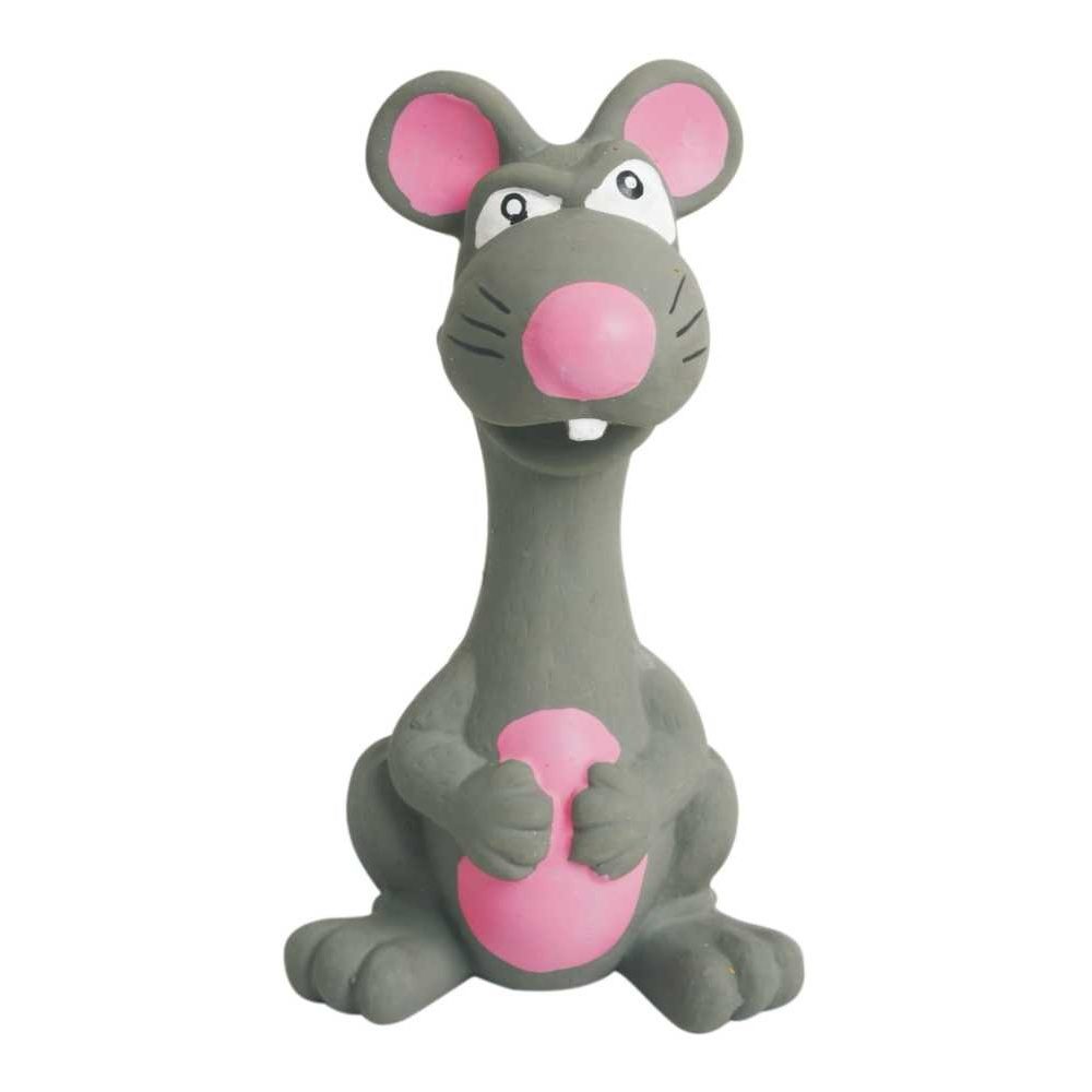 Latexová hračka se skutečným zvukem-Zvíře šedé 15cm