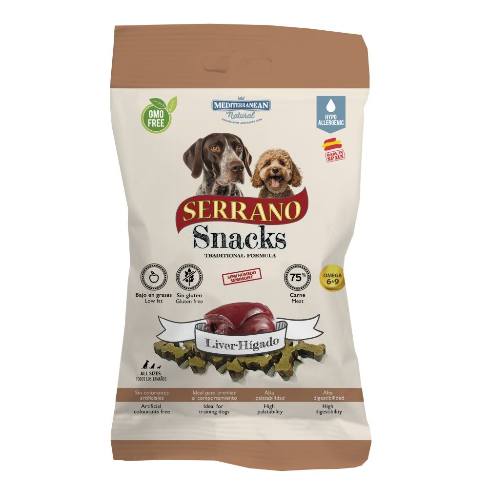 Serrano Snack for Dog-Liver 100g