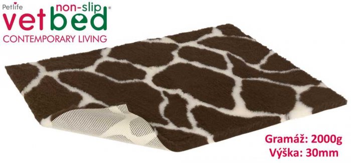 Vetbed protiskluz/Drybed Žirafa 100x75cm 2000g,30mm