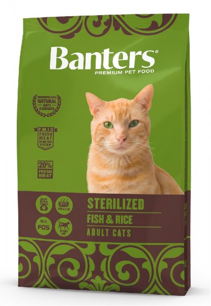 Banters Adult cat STERILIZED Fish with Rice  2kg
