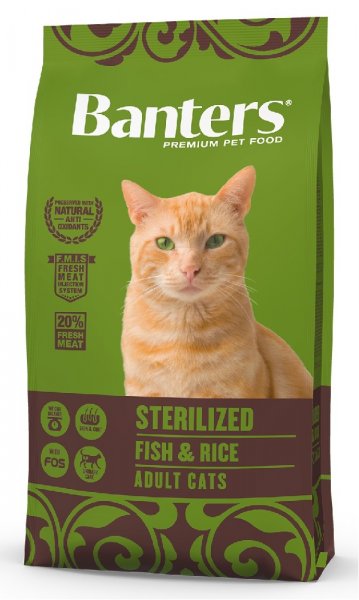 Banters Adult cat STERILIZED Fish with Rice 8kg