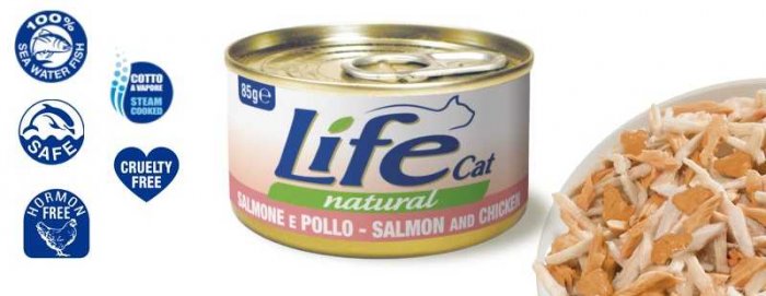 Lifecat salmon and chicken 85g