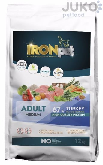 IRONpet Dog Adult Medium Turkey (Krocan) 12 kg