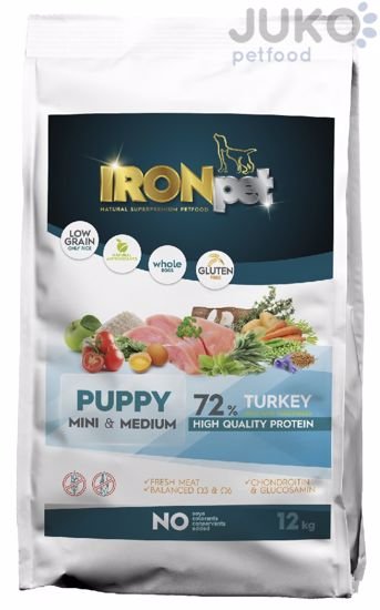 IRONpet TURKEY Puppy Mini & Medium 12kg