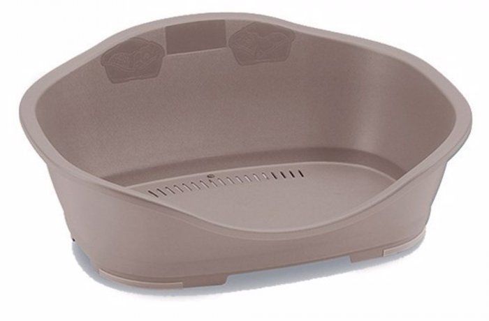 Pelíšek plast 6 světle hnědá 118x80x39,5